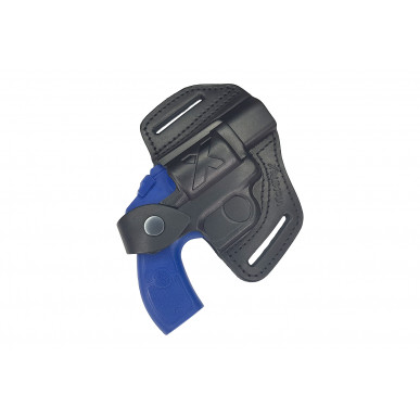 R1 נרתיק עור לרוולבר עבור Smith & Wesson 36 שחור VlaMiTex