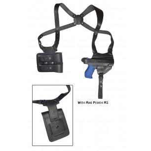 Fondina in pelle per spalla per Walther P99 con tasca per caricatore – discreta e pratica