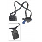 S1M2 Leather Shoulder Holster for Glock 17 with Double Magazine Pouch