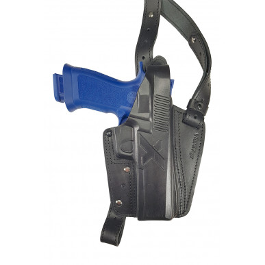 S24 Leather Shoulder Holster for Sig Sauer P226 X-Five Holster Black VlaMiTex