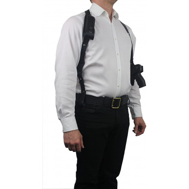 S17 Leather Shoulder Holster for Steyr A1-S Holster Black VlaMiTex