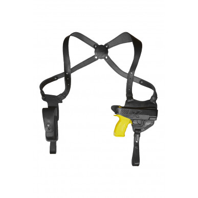 S17 Funda de Hombro de Cuero para Sphinx SDP Compact Negro VlaMiTex