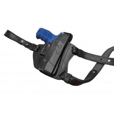 S17 Läder Axelholster för Heckler och Koch P30 Svart VlaMiTex