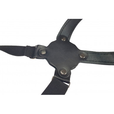 S6 Coldre de Ombro de Couro para Walther P22Q preto VlaMiTex