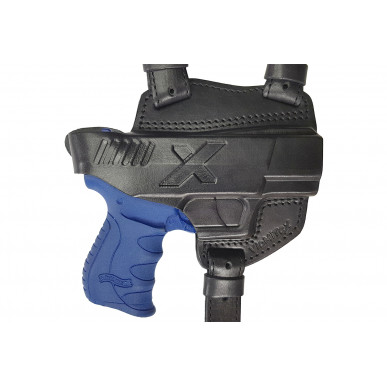 S6 Leather Shoulder Holster for Walther P22Q Black VlaMiTex