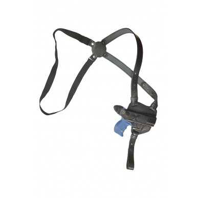 S6 Fondina Spalla in Pelle per Walther P22Q Nero VlaMiTex