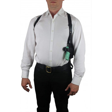 S6 Leder Schulterholster für Walther P22Q schwarz VlaMiTex