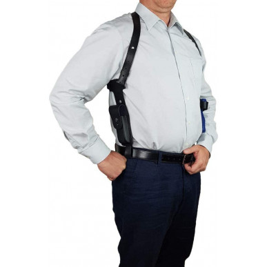 S5 Läder Axelholster för Walther PPQ svart VlaMiTex