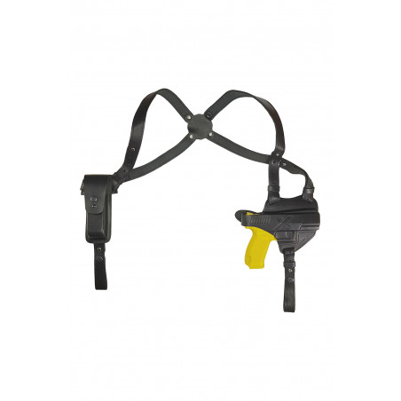 S5 Holster d'épaule en cuir pour Canik TP9 noir VlaMiTex