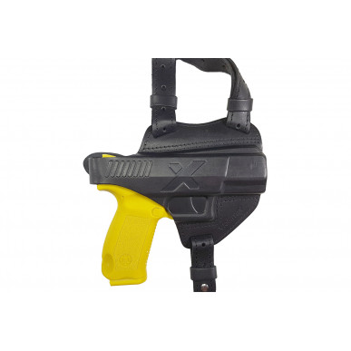 S5 Läder Axelholster för Canik TP9 svart VlaMiTex