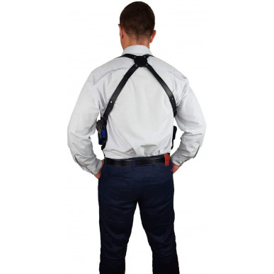 S5 Holster d'épaule en cuir pour Canik TP9 noir VlaMiTex