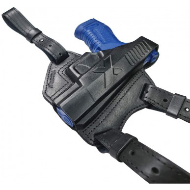 S5 Funda de Hombro de Cuero para Canik TP9 negra VlaMiTex