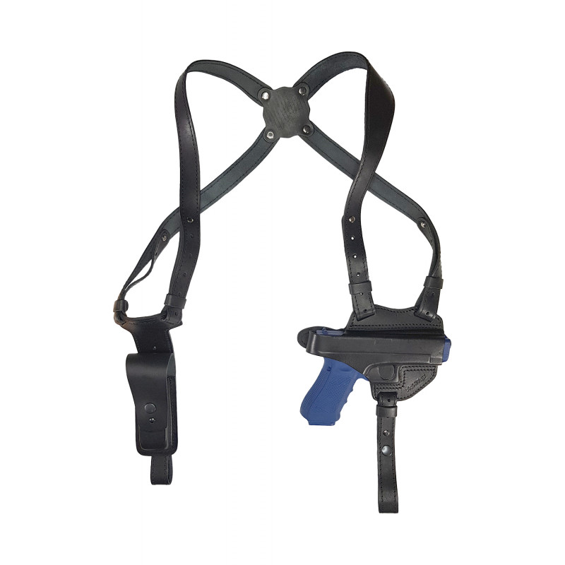 S1 Kožené ramenní pouzdro pro Glock 17 22 31 VlaMiTex S1 Kožené ramenní pouzdro pro Glock 17 22 31 VlaMiTex