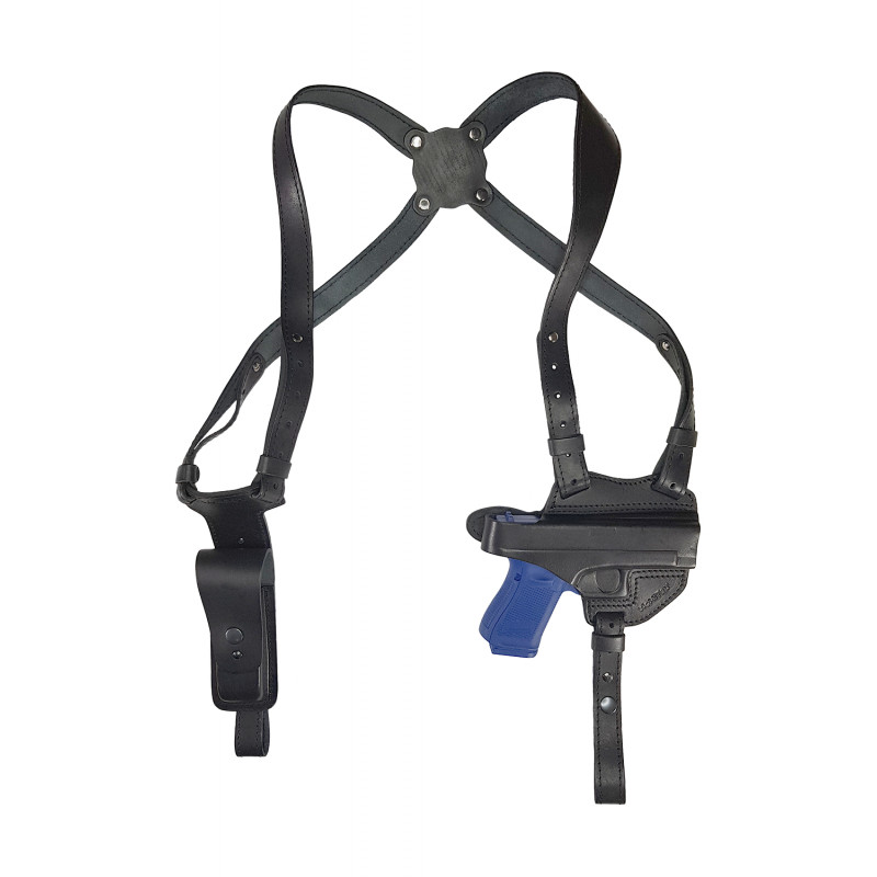 S1 kožené ramenní pouzdro pro Glock 19 25 44 45 VlaMiTex