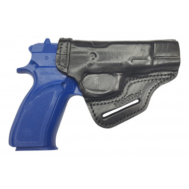 U3 kožené pouzdro na opasek pro CZ 75 B rychloupínací pouzdro černé VlaMiTex