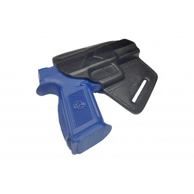 U5 चमड़े की त्वरित खींचने वाली कवर FN FNS-40 काले VlaMiTex