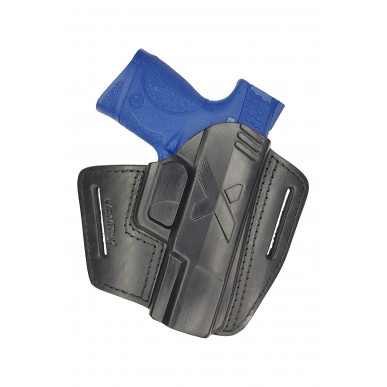 U5 Leather Quick Draw Holster for Smith & Wesson M&P 9 Compact Black VlaMiTex
