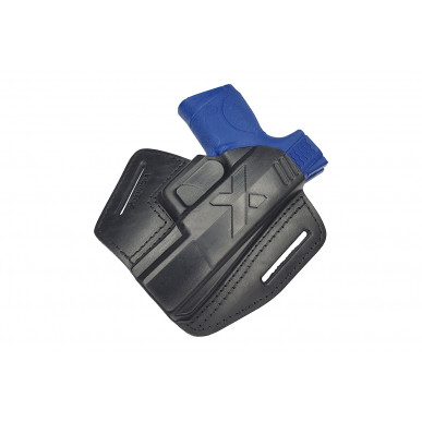 U5 Leather Quick Draw Holster for Smith & Wesson M&P 9 Compact Black VlaMiTex