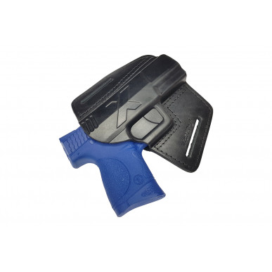 U5 נרתיק עור מהיר לשליפה עבור Smith & Wesson M&P 9 compact שחור VlaMiTex