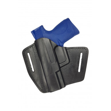 U5 נרתיק עור מהיר לשליפה עבור Smith & Wesson M&P 9 compact שחור VlaMiTex