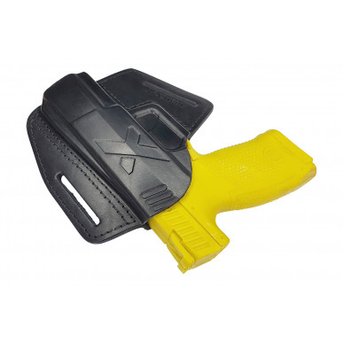 U5 Läder Snabbdragshölster för CZ P10 Compact svart VlaMiTex