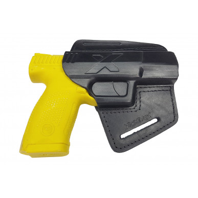 U5 nahkainen pikasukkaholkki CZ P10 Compact musta VlaMiTex