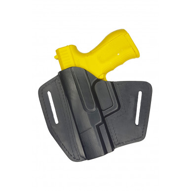 U5 चमड़े का फास्ट ड्रॉ होल्स्टर FMK 9C1 के लिए काला VlaMiTex