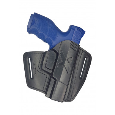 U5 kožené rychloupínací pouzdro pro Heckler & Koch VP40 černé VlaMiTex