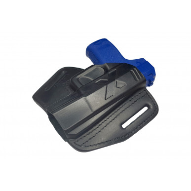 U5 נרתיק עור מהיר לשליפה עבור HK USP compact P10 שחור VlaMiTex