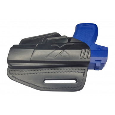 U5 kožené rychloupínací pouzdro pro HK USP compact P10 černé VlaMiTex