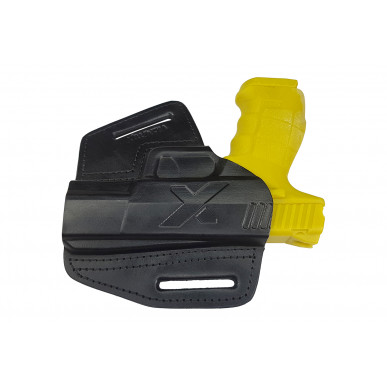 U5 Funda de cuero de extracción rápida para ICS Sarsilmaz SAR 9 negra VlaMiTex