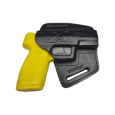 U5 Funda de cuero de extracción rápida para Taurus G3 negra VlaMiTex