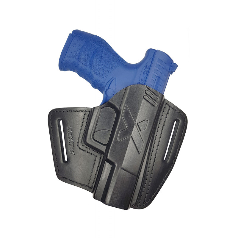 U5 Leder Schnellziehholster für Walther PPQ schwarz VlaMiTex