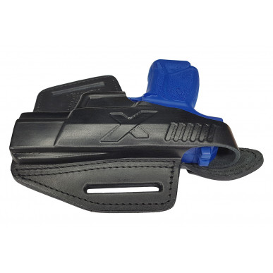 B6 Funda de Cuero para Ruger MAX 9 negra VlaMiTex