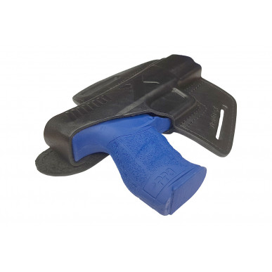 B5 Leder Holster für Walther PPQ Pistolenholster schwarz VlaMiTex