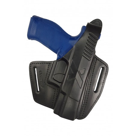 Holster en cuir pour Walther PDP 4 pouces OWB – Droitier avec bouton-pression