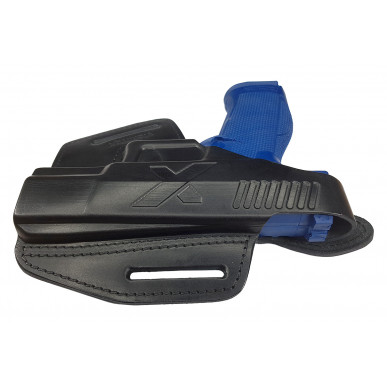 B5 Funda de Cuero para Walther PDP Cañón de 4 Pulgadas Negra VlaMiTex