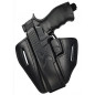 U25Li Holster en cuir à dégainement rapide pour Umarex T4E HDP 50 gaucher noir VlaMiTex