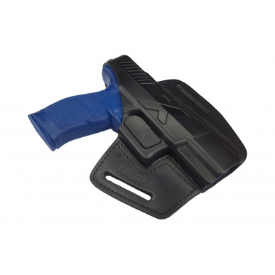B5 Leder Holster für Walther PDP Lauf 4 Zoll schwarz VlaMiTex