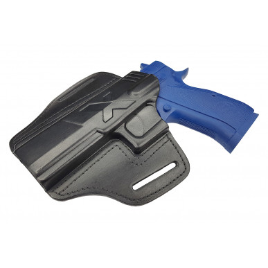 U25Li Leather Quick Draw Holster for CZ 97B Left-Handed Black VlaMiTex