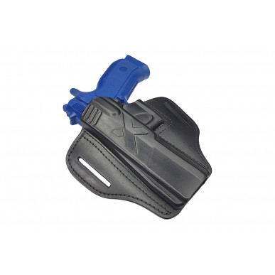 U25Li Leather Quick Draw Holster for CZ 75 Phantom Left-Handed Black VlaMiTex