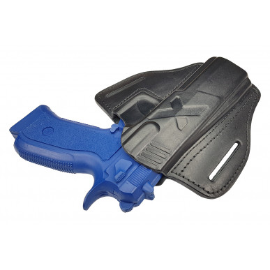 U25Li kožené rychloupínací pouzdro pro CZ 75 Phantom levák černé VlaMiTex