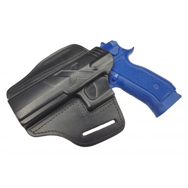 U25Li кожна брза футрола за CZ 75 Phantom за леворуке црна VlaMiTex