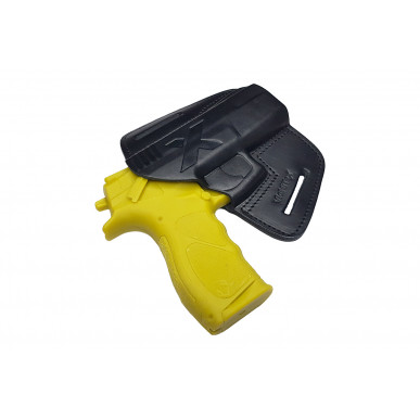 U22 Funda de Cuero para Taurus TH9, Funda de Desenfunde Rápido Negra VlaMiTex