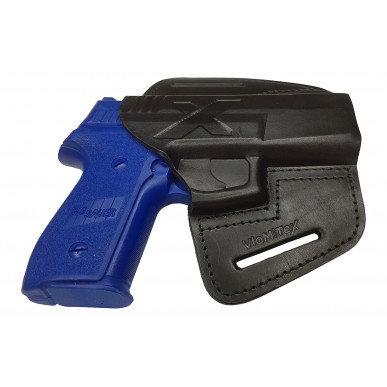 U22 Leder Holster für Sig Sauer SP 2340 Schnellziehholster schwarz VlaMiTex
