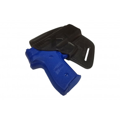 U22 kožené pouzdro pro Sig Sauer P229 rychloupínací pouzdro černé VlaMiTex