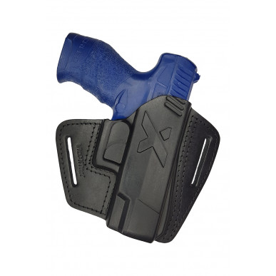 Funda de Cuero U16 para Walther Creed, Funda de Desenfunde Rápido Negra VlaMiTex
