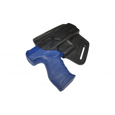 U16 Coldre de Couro para Walther Creed Coldre de Saque Rápido preto VlaMiTex