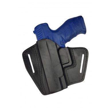 U16 Coldre de Couro para Walther Creed Coldre de Saque Rápido preto VlaMiTex