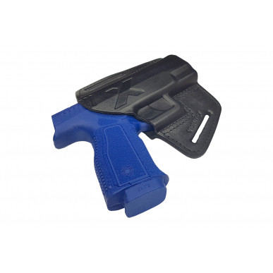 U16 Leder Holster für Steyr S-A2 Schnellziehholster schwarz VlaMiTex